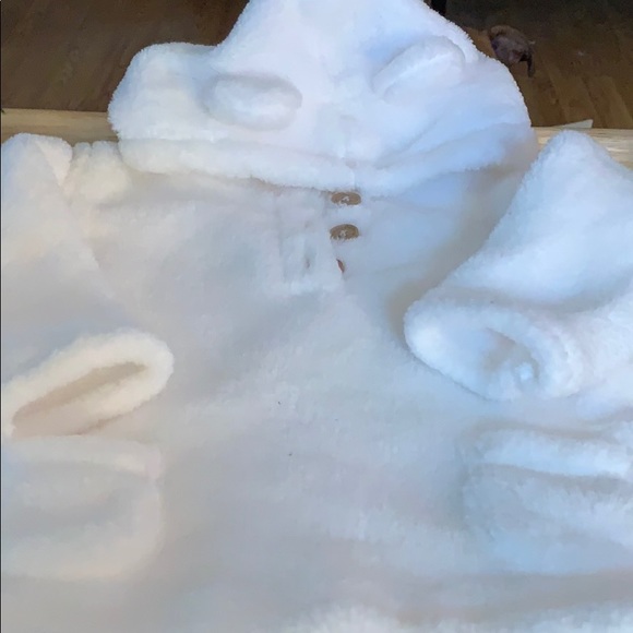 Carter’s white fleece pullover - boots - Picture 3 of 8